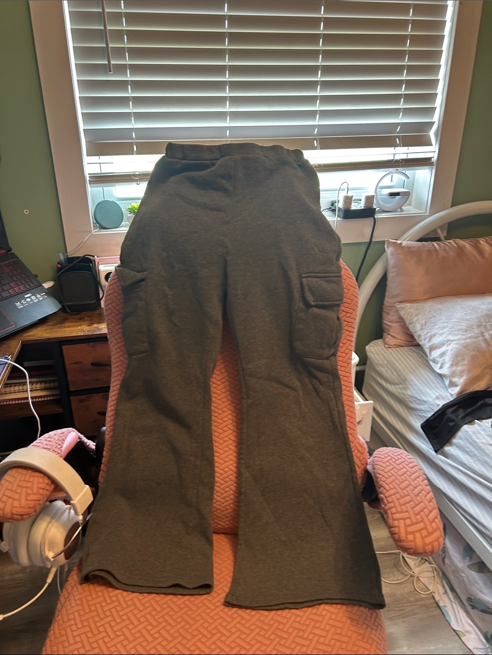 Kids Cargo Lounge Pants in Gray